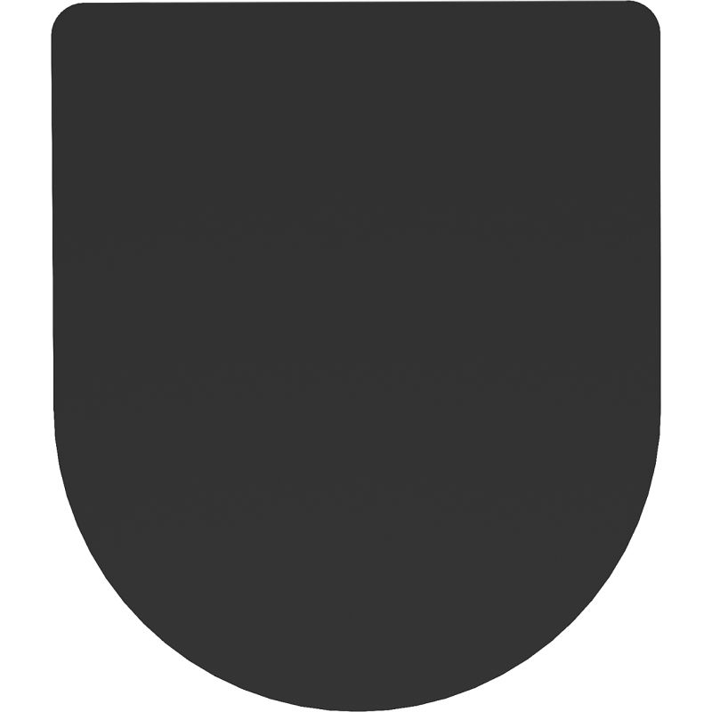 Mexen doska s pomalým zatváraním slim, duroplast, čierna matná - 39100185