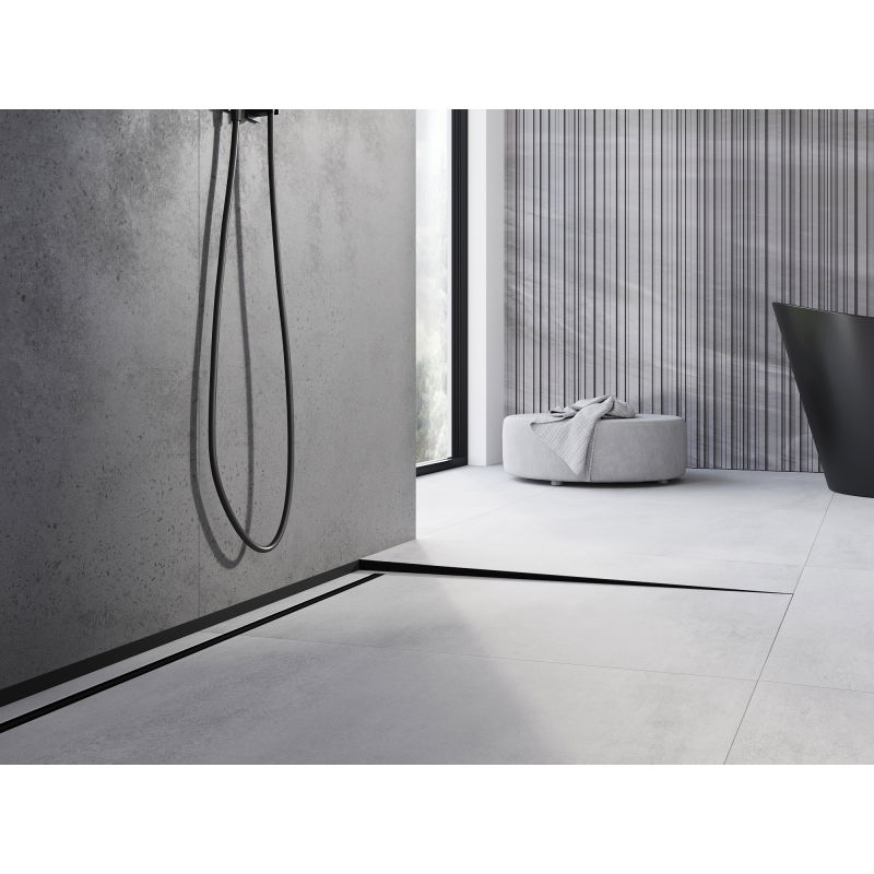 Mexen Line-B podlahový sklonový profil 120 cm pravý, čierny - 187001120R