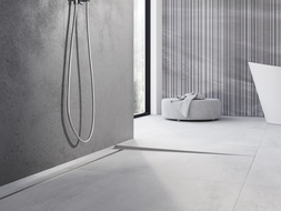 Mexen Line-B podlahová odkvapová lišta 180 cm pravá, inox - 181001180R