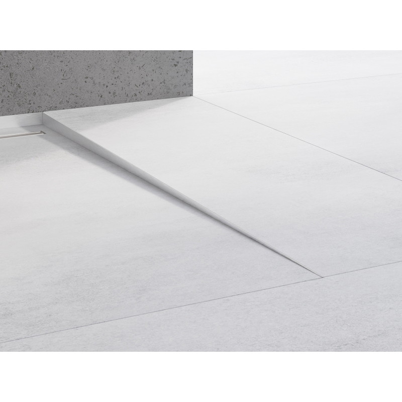 Mexen Line-B podlahová lišta so sklonom 180 cm pravá, inox - 181001180R