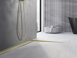 Mexen Line-B lišta sklonová podlahová 180 cm pravá, zlatá - 185001180R