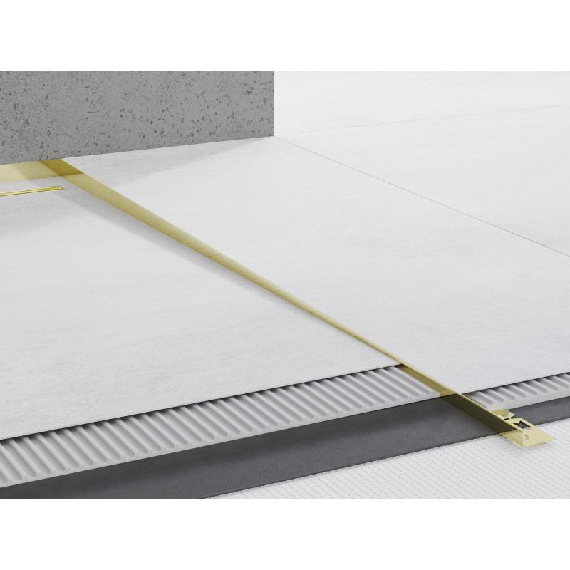 Mexen Line-B podlahová sklonová lišta 180 cm pravá, zlatá - 185001180R