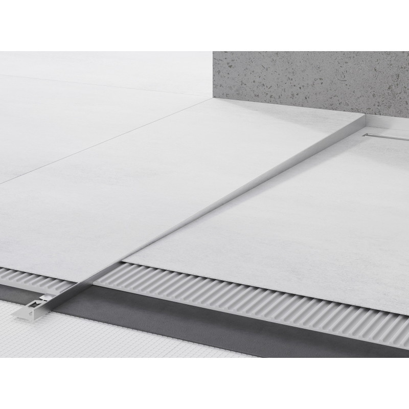 Mexen Line-B klesniaca lišta podlahová 120 cm ľavá, inox - 181001120L