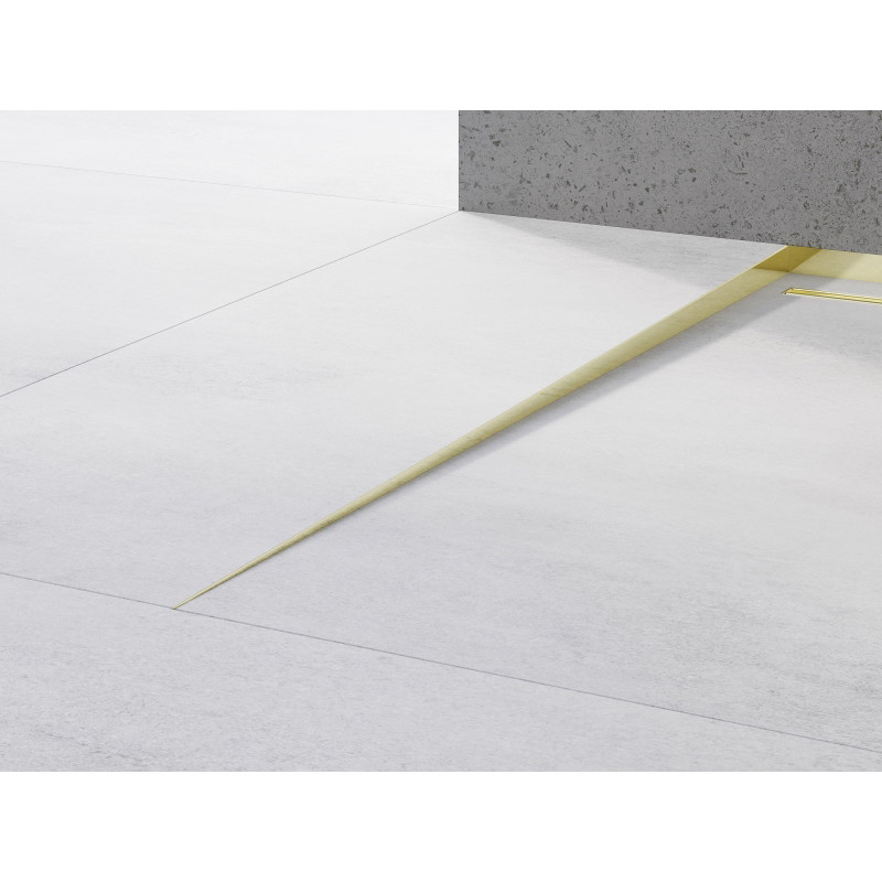 Mexen Line-B podlahová sklonená lišta 120 cm ľavá, zlatá - 185001120L