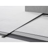 Mexen Line-B podlahová klesajúca lišta 120 cm ľavá, čierna - 187001120L