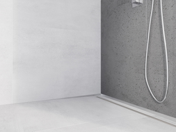 Mexen Line-B strapec na stenu 120 cm, ľavý, inox - 181002120L