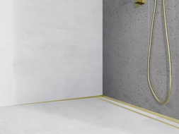 Mexen Line-B stenová sprchová lišta 120 cm ľavá, zlatá - 185002120L
