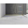 Mexen Line-B lišty so sklonom pri stene 180 cm ľavá, zlatá - 185002180L