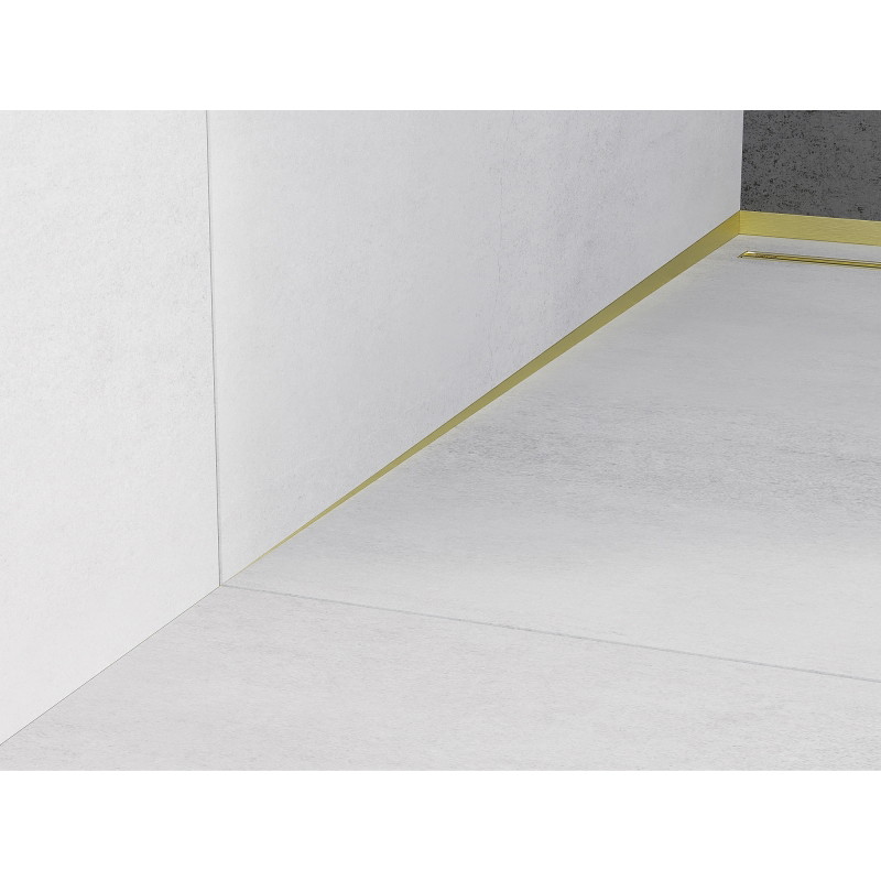 Mexen Line-B lišty so sklonom pri stene 180 cm ľavá, zlatá - 185002180L