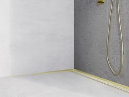 Mexen Line-B bočná odtoková lišta 180 cm ľavá, zlatá kartáčovaná - 185502180L