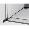 Mexen Line-B stenová spádová lišta 180 cm ľavá, čierna - 187002180L