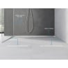 Mexen Line-B stenová spádová lišta 120 cm pravá, inox - 181002120R