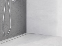 Mexen Line-B nástenná lišta s odtokom, pravá, inox 120 cm - 181002120R