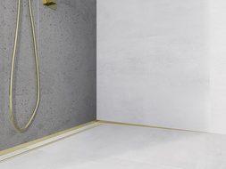 Mexen Line-B nástenná sprchová lišta 120 cm pravá, zlatá - 185002120R