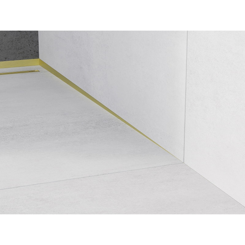 Mexen Line-B lišty spádovej pri stene 120 cm pravá, zlatá brúsená - 185502120R