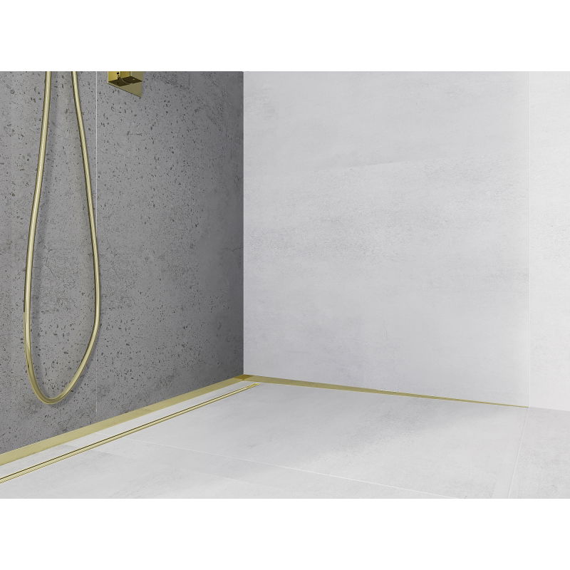 Mexen Line-B stenová klesajúca lišta 180 cm pravá, zlatá - 185002180R