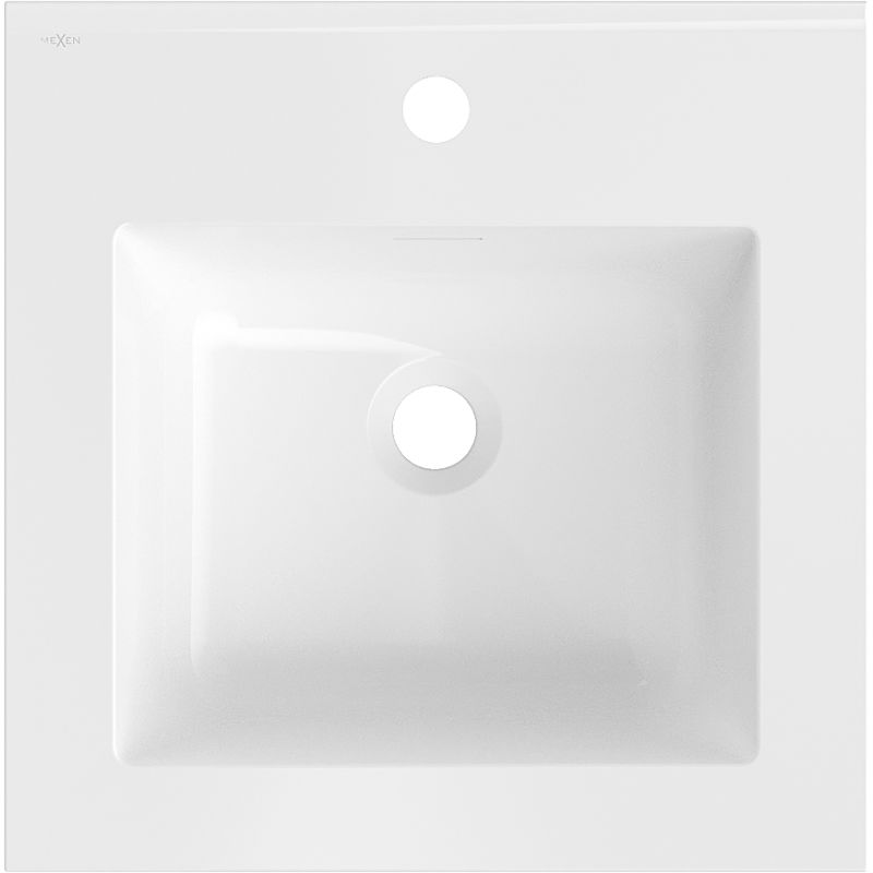 Mexen Otis umývadlo zapustené do dosky 46 x 46,5 cm, biela lesk - 25184500