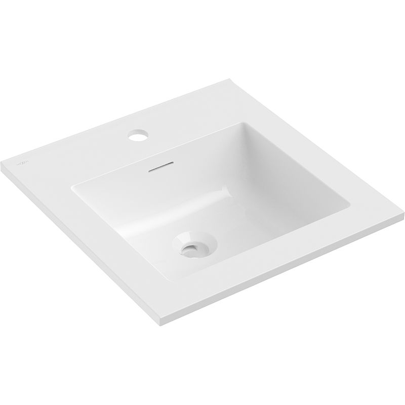 Mexen Otis umývadlo zapustené do dosky 46 x 46,5 cm, biely lesk - 25184500