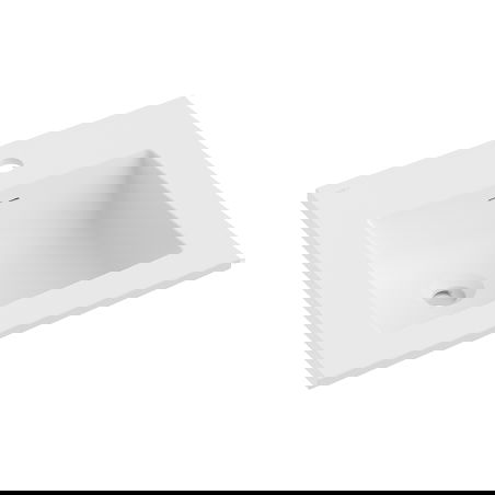 Mexen Otis umývadlo zapustené do dosky 46 x 46,5 cm, biela matná - 25184501