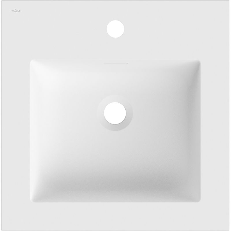 Mexen Otis umývadlo zapustené do dosky 46 x 46,5 cm, biela matná - 25184501