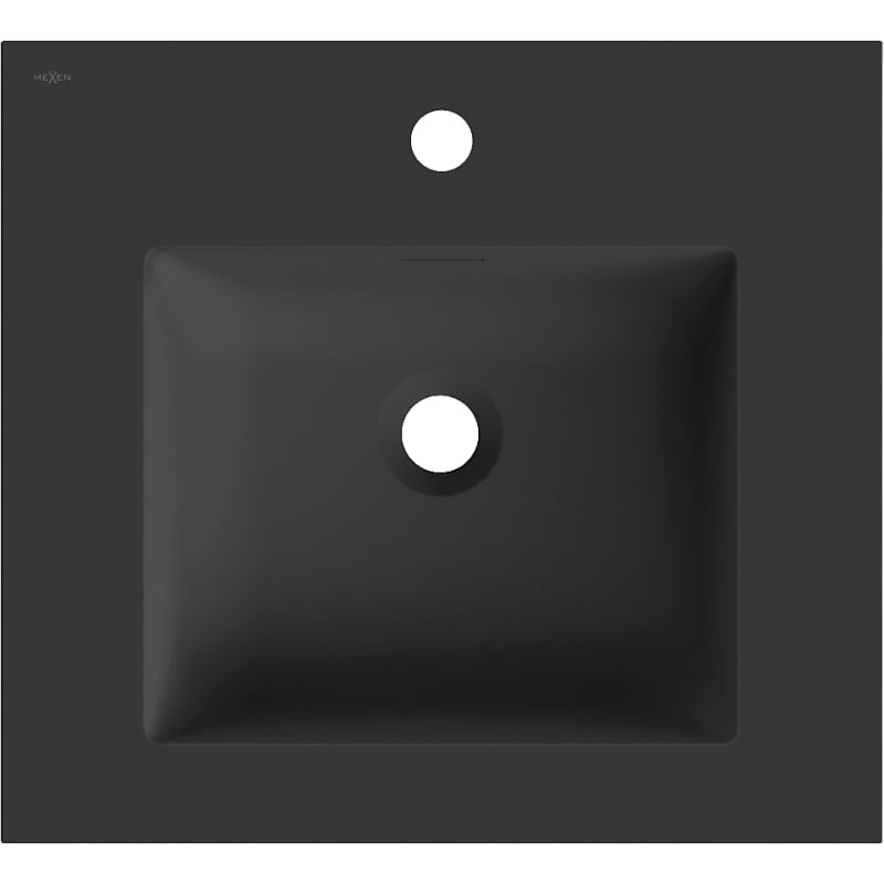 Mexen Otis umývadlo zapustené do dosky 51 x 46,5 cm, čierna matná - 25185071