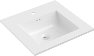 Mexen Otis umývadlo zabudované v doske 51 x 46,5 cm, biely lesk - 25185000