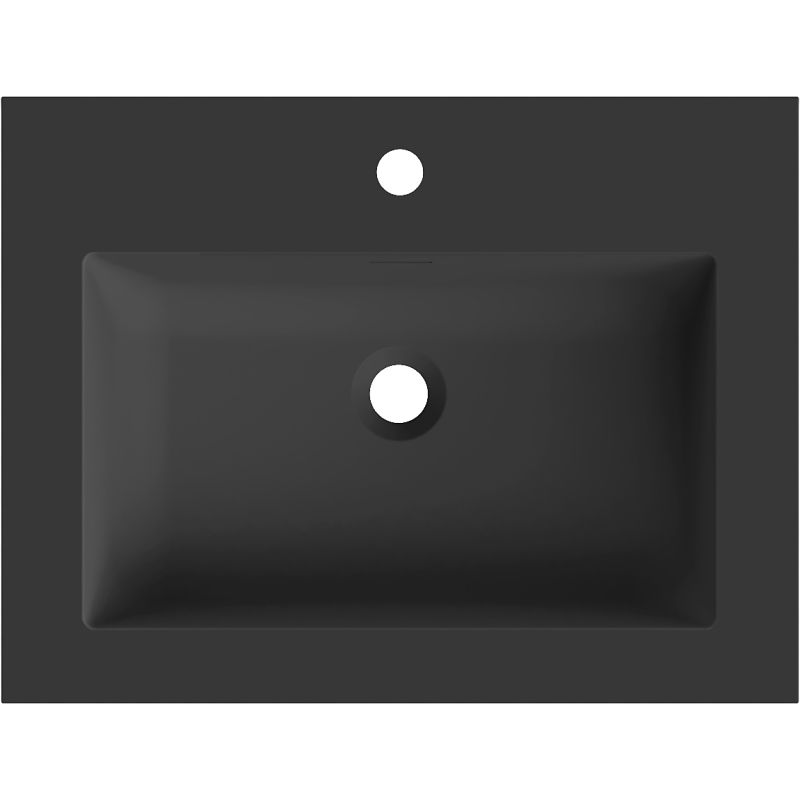 Mexen Otis umývadlo zapustené do dosky 61 x 46,5 cm, čierna matná - 25186071