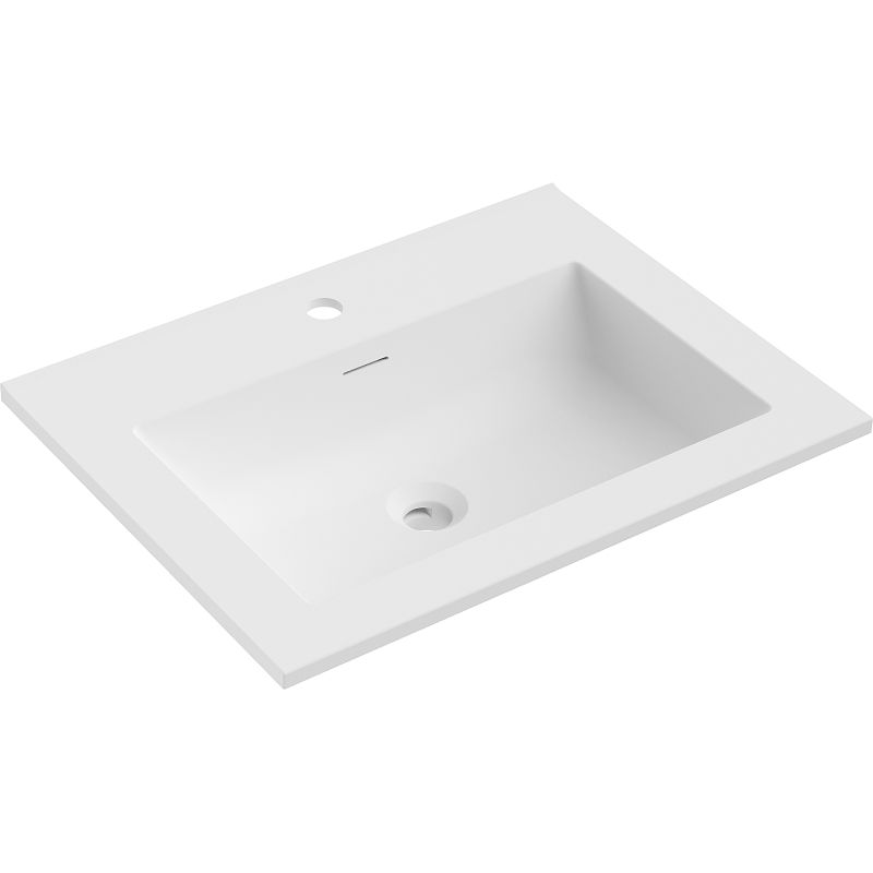 Mexen Otis umývadlo zapustené v doske 61 x 46,5 cm, biela matná - 25186001