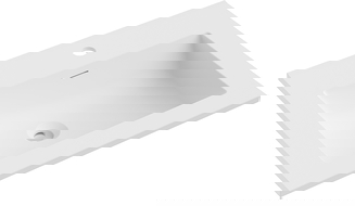 Mexen Otis umývadlo zapustené do pracovnej dosky 61 x 46,5 cm, biela matná - 25186001