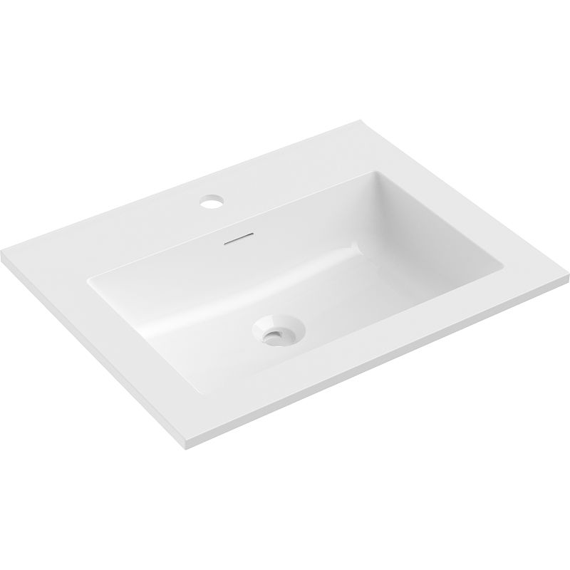 Mexen Otis umývadlo zapustené v doske 61 x 46,5 cm, biely lesk - 25186000