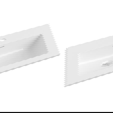 Mexen Otis umývadlo zapustené do dosky 61 x 46,5 cm, biely lesk - 25186000