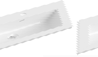 Mexen Otis umývadlo zapustené do dosky 61 x 46,5 cm, biely lesk - 25186000