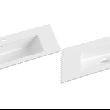 Mexen Otis umývadlo zapustené do dosky 71 x 46,5 cm, biely lesk - 25187000