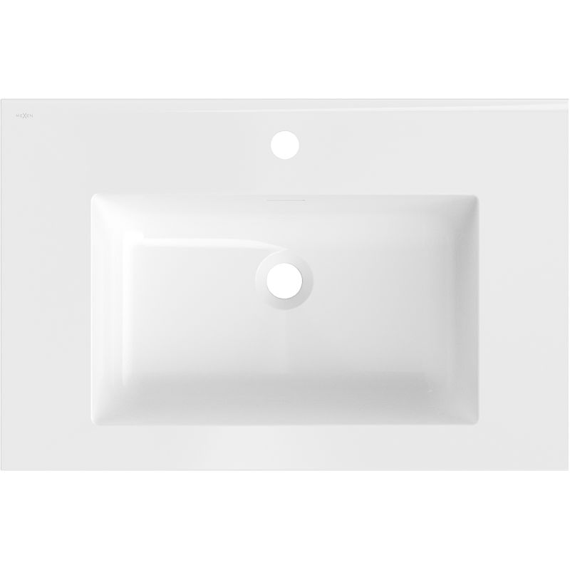 Mexen Otis umývadlo zapustené do dosky 71 x 46,5 cm, biely lesk - 25187000