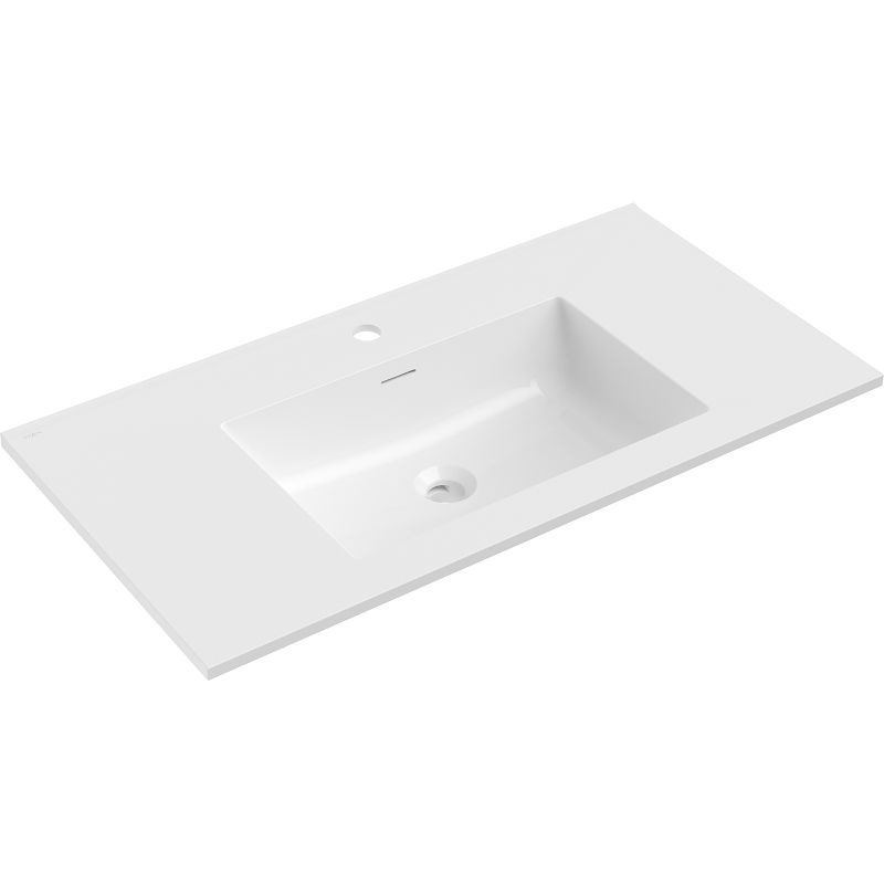 Mexen Otis umývadlo zapustené do dosky 91 x 46,5 cm, biely lesk - 25189000