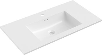Mexen Otis umývadlo zapustené do dosky 91 x 46,5 cm, biely lesk - 25189000