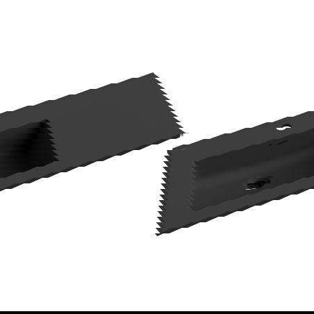 Mexen Otis umývadlo zapustené do dosky ľavé 91 x 46,5 cm, čierna mat - 25189071L