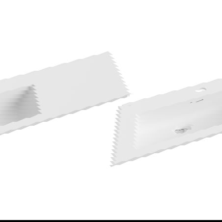 Mexen Otis vstavané umývadlo ľavé 91 x 46,5 cm, biela mat - 25189001L