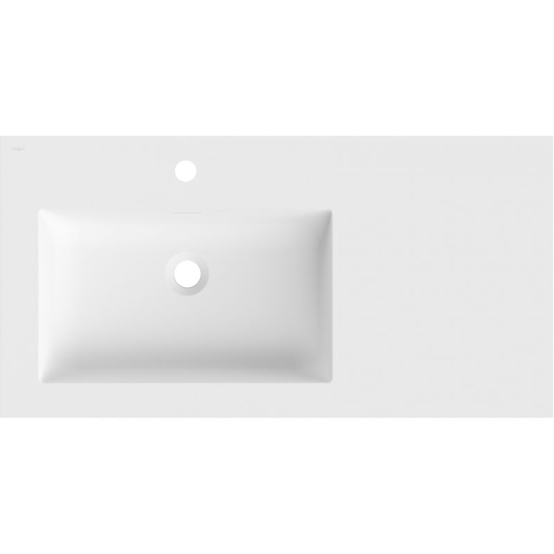 Mexen Otis vstavané umývadlo ľavé 91 x 46,5 cm, biela mat - 25189001L