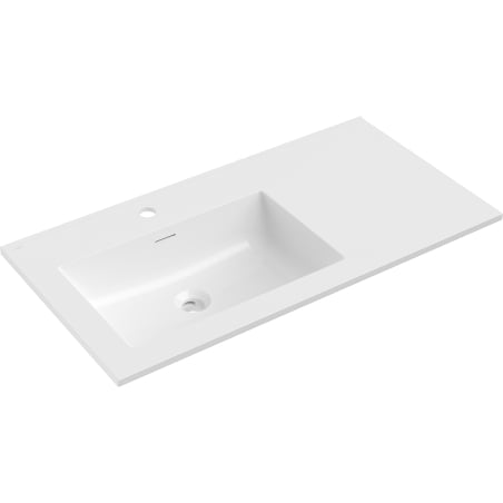 Mexen Otis umývadlo zapustené do dosky ľavé 91 x 46,5 cm, biely lesk - 25189000L
