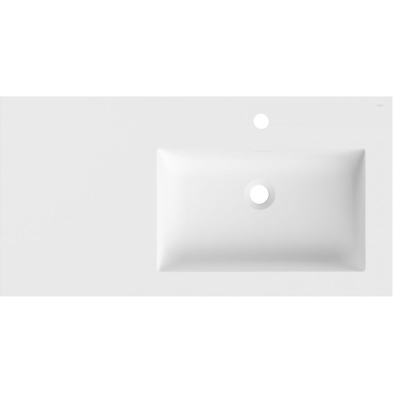 Mexen Otis umývadlo zapustené do dosky pravé 91 x 46,5 cm, biela matná - 25189001P