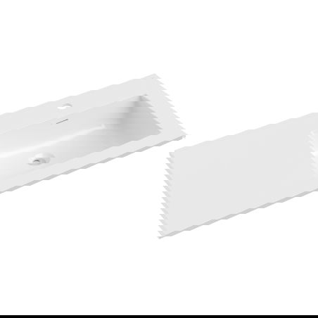 Mexen Otis umývadlo zapustené do dosky pravé 91 x 46,5 cm, biela lesk - 25189000P