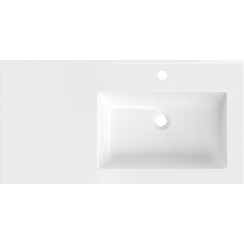 Mexen Otis umývadlo zapustené do dosky pravé 91 x 46,5 cm, biela lesk - 25189000P