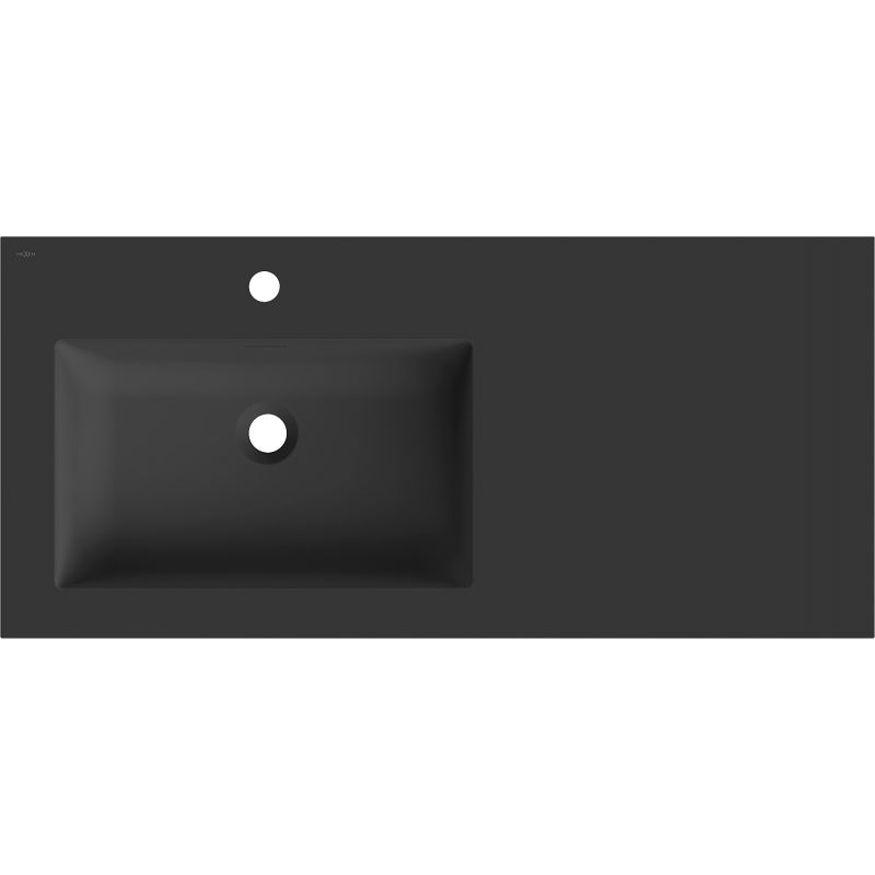 Mexen Otis umývadlo zapustené do dosky ľavé 101 x 46,5 cm, čierna matná - 25181071L