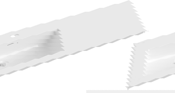 Mexen Otis umývadlo zapustené do dosky ľavé 101 x 46,5 cm, biely lesk - 25181000L