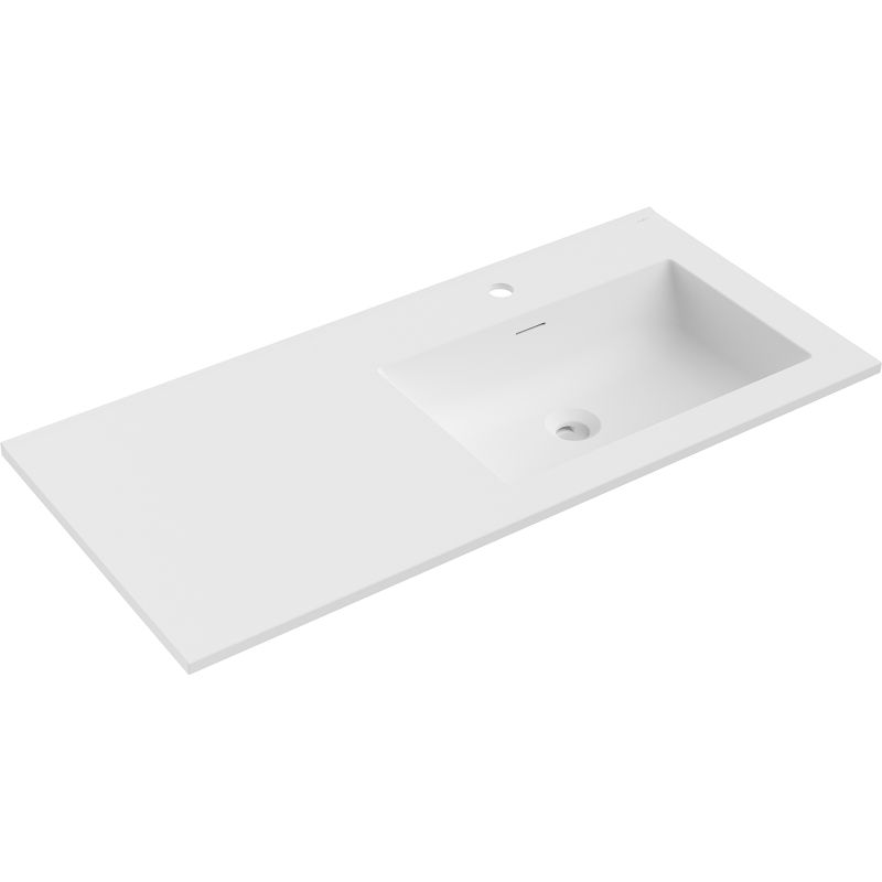 Mexen Otis umývadlo zapustené do dosky pravé 101 x 46,5 cm, biela matná - 25181001P