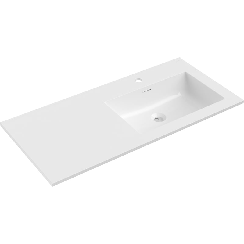 Mexen Otis umývadlo zabudované v doske pravé 101 x 46,5 cm, biela lesk - 25181000P