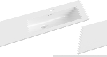 Mexen Otis umývadlo zabudované v doske pravé 101 x 46,5 cm, biela lesk - 25181000P