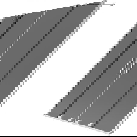 Mexen Velar Duo vaňová krytka 2-krídlová posuvná 160 x 150 cm, grafit, chróm - 896-160-000-42-01