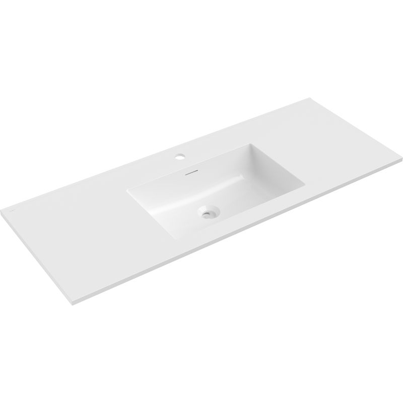 Mexen Otis umývadlo zapustené do dosky 121 x 46,5 cm, biely lesk - 25181200